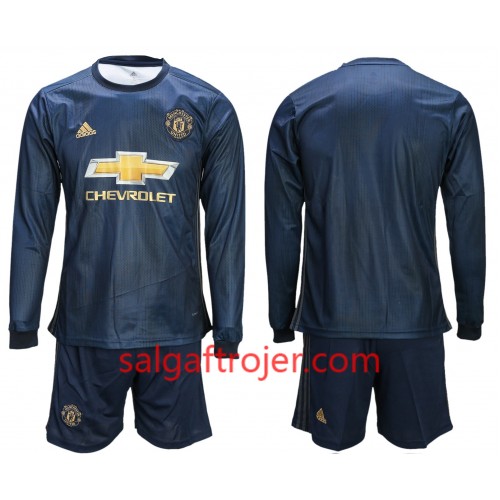 Manchester United Fodboldtrøjer Børn 3. sæt 2018/19 Langærmet Manchester United Fodboldtrøjer Børn 3. sæt 2018/19 Langærmet